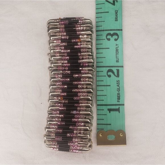 Vintage bead pin bracelet - Picture 3 of 4